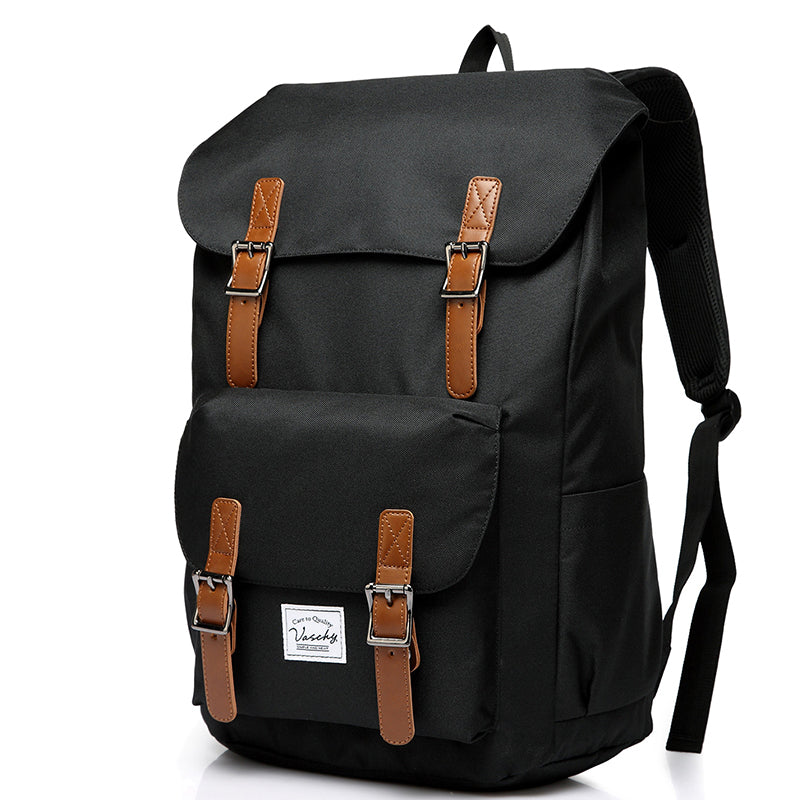 VASCHY 17 inch Laptop Backpack for Men with USB Port Lightweight Slim Black
