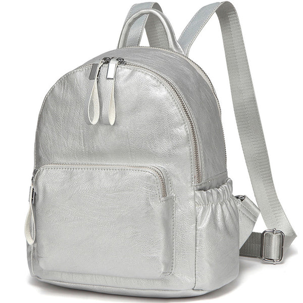 VASCHY Faux Leather Mini Backpack Purse Cute Small Backpack Purse for