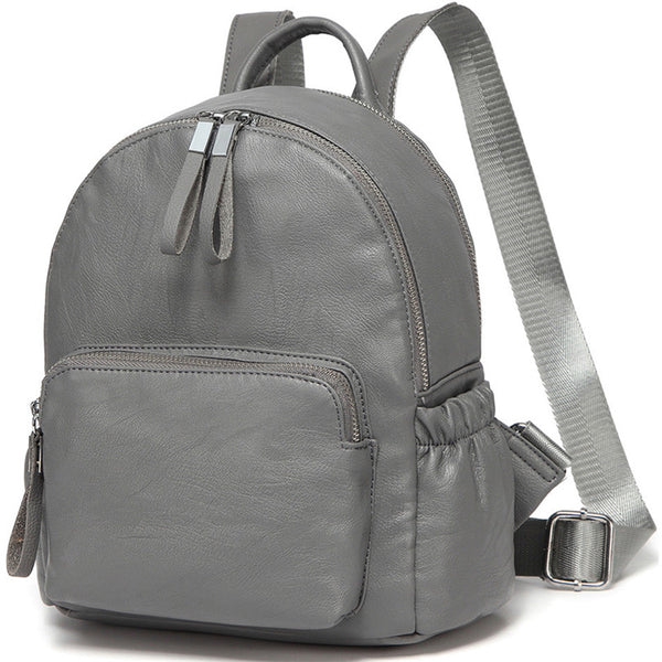 VASCHY Faux Leather Mini Backpack Purse Cute Small Backpack Purse for