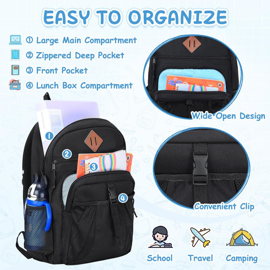 Kids Backpack Lunch Bag Set