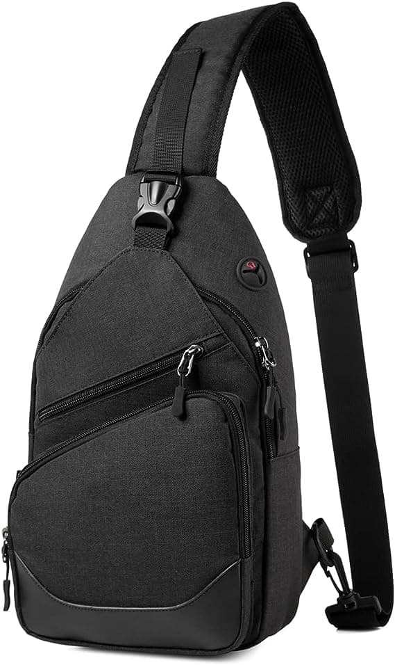 Black hiking daypack