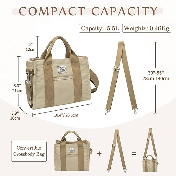 canvas tote handbag product parameters