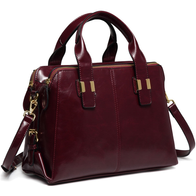 VASCHY Satchel Bag Leather Handbags