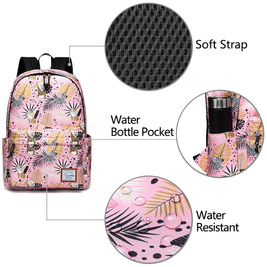 Cute  Casual School Backpack  Fits 14inch Laptop