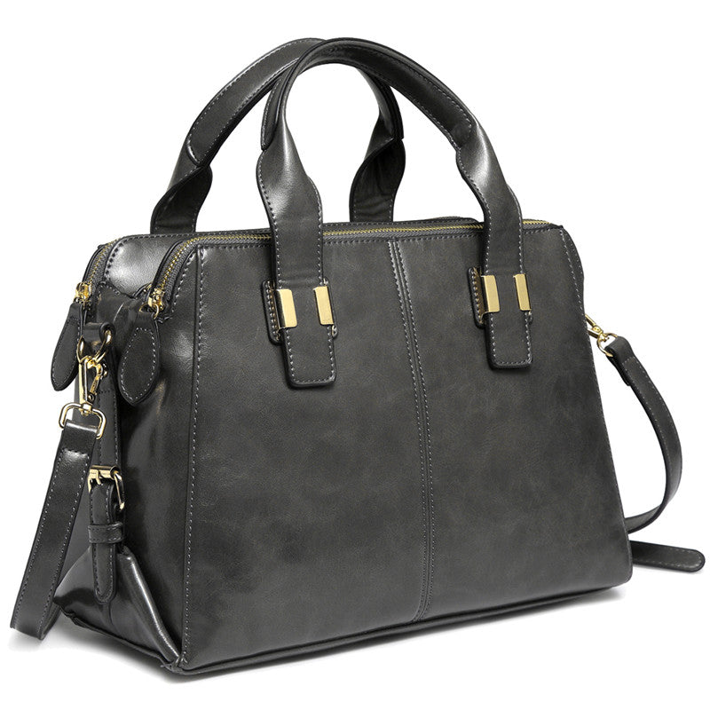 VASCHY Satchel Bag Leather Handbags